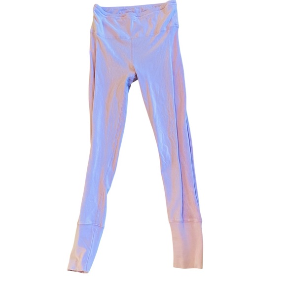 Free People Movement Womens Leggings Purple Ribbed Pull On Stretch Yoga Sz XS - Picture 3 of 10